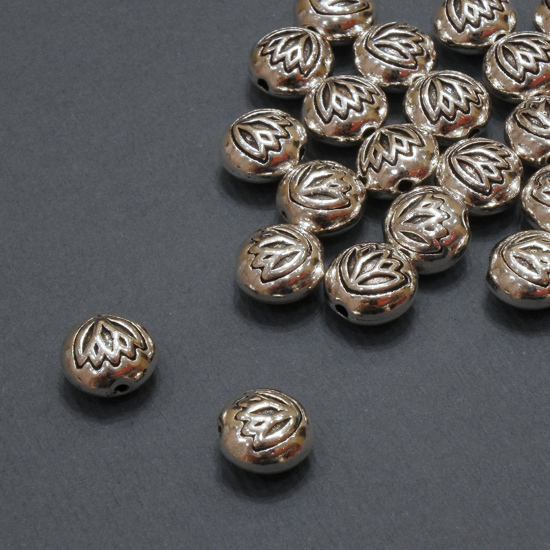 Korálka-vložka vnitřní, průměr 1,1 mm; průměr 8×5,5 mm; balení 20 g, 21 ks (±)