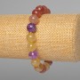 Náramek Asorti z přírodních kamenů, hladká kulička, průměr 10 mm ±, délka 18 cm ± (elastický)
