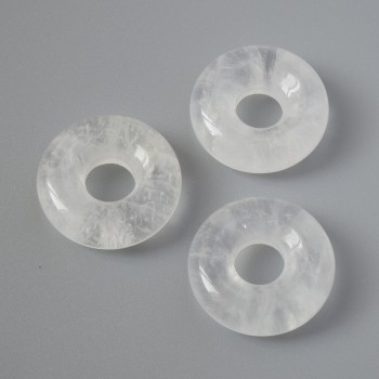 Pandora korálek z horského křišťálu, přírodní kámen, průměr 15×5 mm, průměr dírky 5 mm+