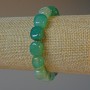 Náramek z salátově zeleného achátu, přírodní kámen, hranolky, průměr 9×12 mm, délka 18 cm, elastický
