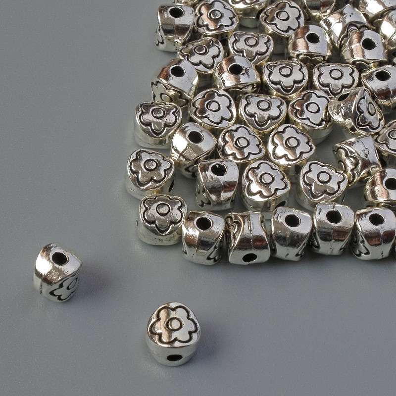 Bižuterní korálková vložka, průměr 5×4 mm ± balení 53 ks ± 20 g