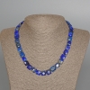 Намисто Лазурит натуральний камінь плоский гранований квадрат, діаметр 9, 5х5мм+-, довжина 45см+