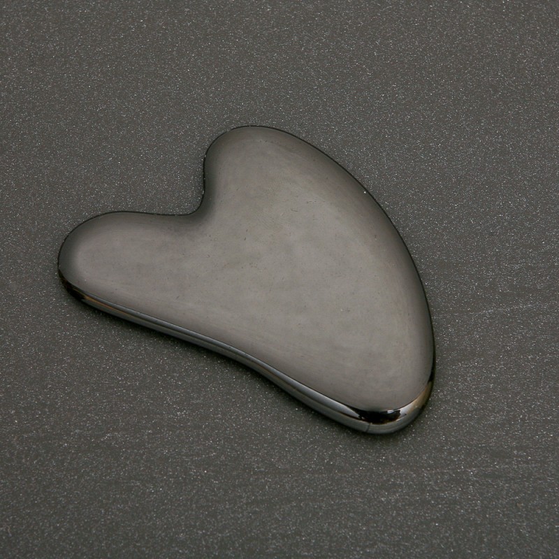 Guasha masážní kámen z agátu, 5,5×8 cm