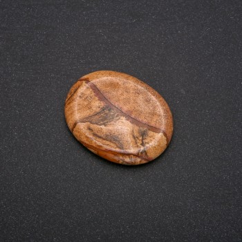 Masážní škrabka na obličej z krajinového jaspisu 45,5 × 35,5 mm