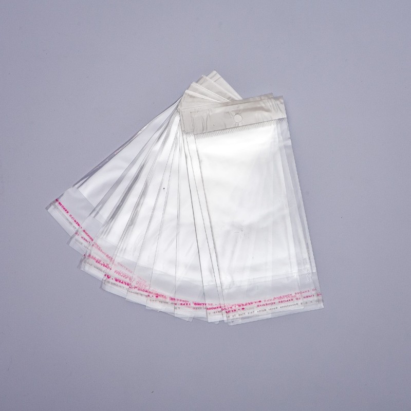 Samolepicí balicí sáček 7,5×18 cm, 100 ks v balení
