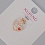 Přívěsek Xuping „Srdce“ se štrasami a červenou emailovou glazurou, průměr 18×14 mm, pozlacení 18K