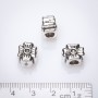 Pandora korálka Čtyřlístek (průměr 4 mm) 12×10 mm, fasetovaná, 20 g, ±7 ks