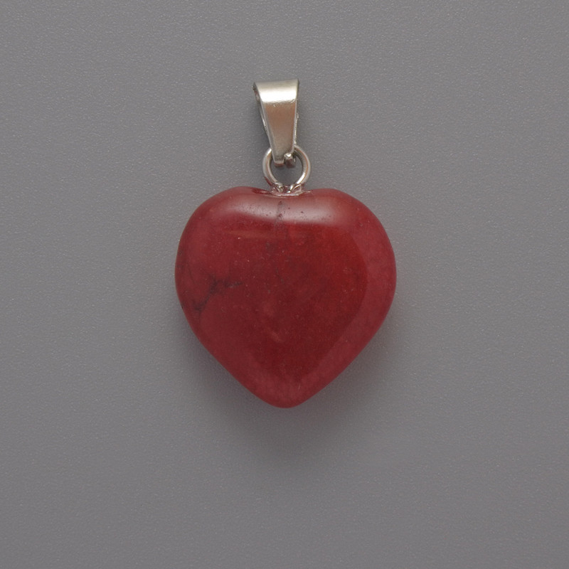 Přívěšek Srdce z turmalínu, průměr 15×15×6 mm ±, délka 23 mm ±