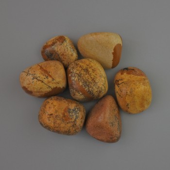 Suvenýrový přírodní kámen – krajinný galetový jaspis, rozměr 20×18 mm (±) balení 100 g