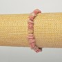 Náramek z rhodonitu, přírodní kámen, drobné kousky o velikosti 6×4 mm, délka 18 cm (elastický)