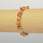 Náramek z oranžového achátu, přírodní kámen, drobné kousky, průměr 7×4 mm, délka 18 cm, elastický