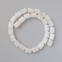 Korálky z horského křišťálu, cilindrické, průměr 10×14 mm, délka 38 cm ± na niti