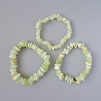 Náramek z onyxu, facettovaný, průměr korálků od 8×3 mm do 14×3 mm ±, délka 18 cm ± (elastický)