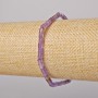 Náramek z ametystu, přírodní kámen, broušené korálky 4×4 mm, délka 18 cm, elastický