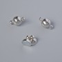 Magnetické zapínání, průměr 14×8 mm, stříbrná barva kovu, 1 ks