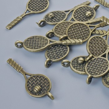 Přívěšek 'Raketa', průměr 29×10 mm, průměr otvoru 1,8 mm, balení 17 ks ± bronzová barva kovu