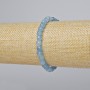 Náramek z akvamarínu, přírodní kámen, broušený kubický korálek, průměr 5,5 mm ±, délka 18 cm ± (elastický)