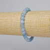 Náramek z akvamarínu, přírodní kámen, brusované kostky, průměr 7,5 mm ±, délka 18 cm ± (elastický)