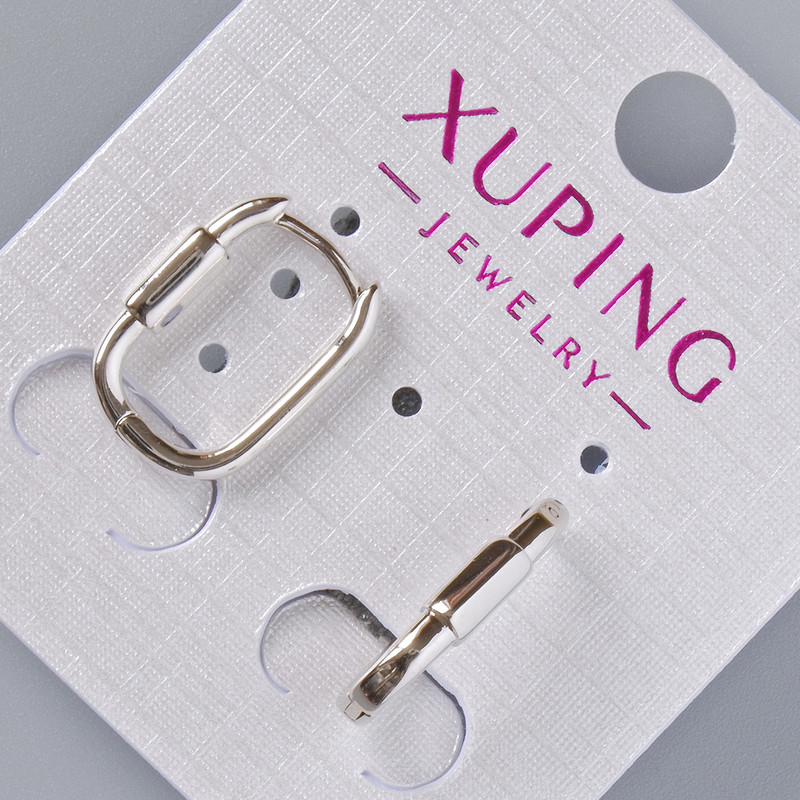 Náušnice Xuping, průměr 16×3 mm ±, rhodiované
