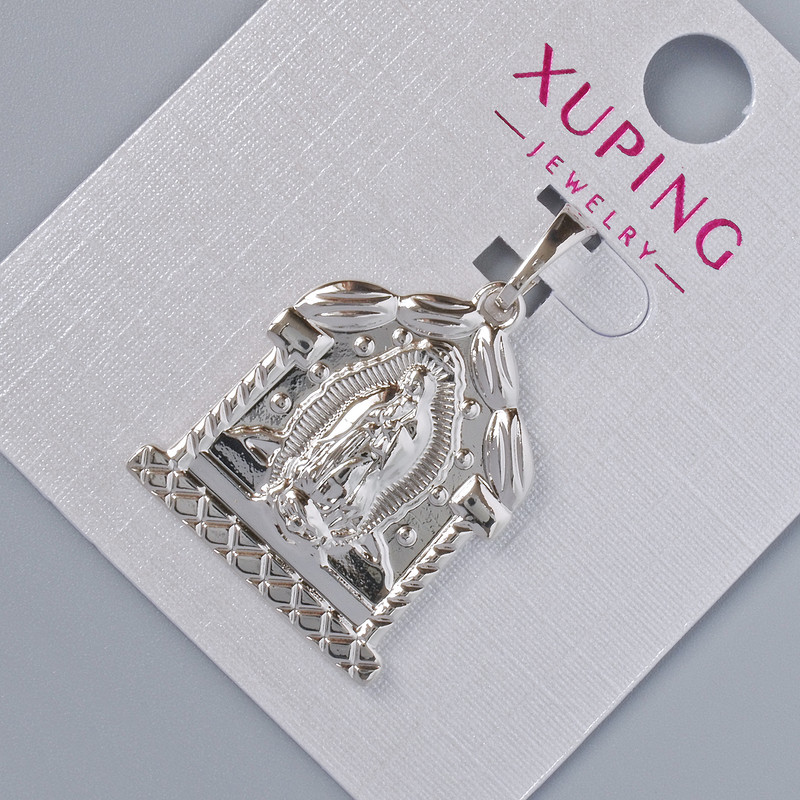 Přívěšek «Ikona» Xuping, průměr 25×20 mm ±, délka 30 mm ±, rhodiovaný