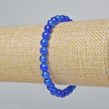 Náramek z apatitů (kusový), hladká korálka, průměr 6,5 mm ±, délka 18 cm ± (elastický)