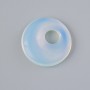 Přívěšek ve tvaru donutu z měsíčního kamene (syntetický), průměr 18×5 mm ±, otvor 5 mm ±