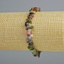 Náramek z přírodního turmalínu, drobné kamínky, průměr 6×2 mm, délka 18 cm ± (elastický návlek)
