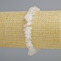 Náramek z horského křišťálu, drobné kamínky, průměr 8×4 mm, délka 18 cm, elastický