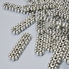 Rozdělovací korálek na 5 vláken, stříbrná barva kovu, průměr 17×4 mm, otvor 1,2 mm, 28 ks