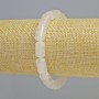 Náramek z horského křišťálu, cylindrický tvar, průměr 8×14 mm, elastický, délka 18 cm+