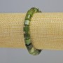 Náramek z kanadského jadeitu, brusované placičky o průměru 8×6 mm ± (elastický), délka cca 18 cm ± s rokajly