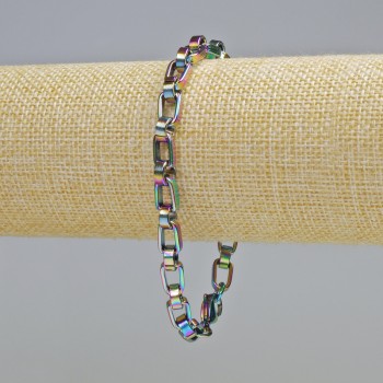 Браслет Xuping з напиленням "бензин" 18К, товщина 6мм+-, довжина 22см+