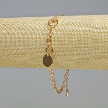 Náramek Xuping pozlacení 18K, tloušťka 3 mm, délka 19–22 cm