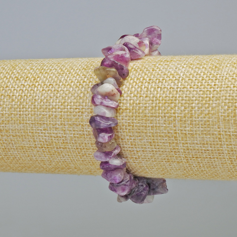 Náramek z fosfosideritu, drobné kamínky, průměr 11×3 mm ± (elastické provedení), délka 18 cm+