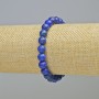 Náramek z lazuritu (syntetický) hladká korálka, průměr cca 8 mm, elastická šňůrka, délka 18 cm