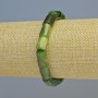 Náramek z kanadského jadeitu, přírodní kámen, broušené korálky 8×12 mm ± (elastický), délka 18 cm+