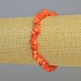 Náramek z přírodního oranžového korálu, korálová zrnka o průměru 6×3 mm ± (elastický), délka 18 cm+
