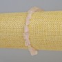 Náramek z růžového křemene, přírodní neopracovaný kámen, galetové korálky, průměr od 8×10 do 12×17 mm ± (na pružence), délka 18 cm+