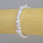 Náramek z modrého achátu, jemné drobky kamene, průměr 8×3 mm ± (elastický), délka 18 cm
