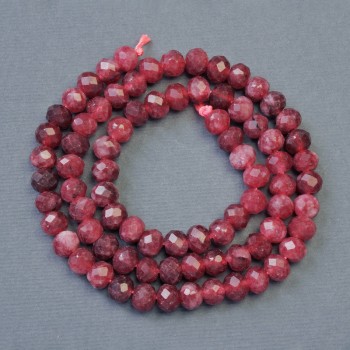 Korálky z přírodního turmalínu, brusované rondelky, průměr 6×4,5 mm, délka 38 cm