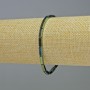 Náramek z hematitu – obdélníkové korálky, odstín zeleného chameleóna, rozměry 9 × 3 mm, délka 18 cm, elastický