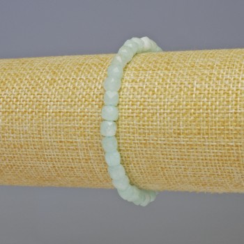 Браслет Ангеліт гранований кубик, діаметр 5х5мм+-, довжина 18см+- стрейч