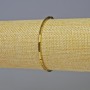 Náramek z hematitu – obdélníkové prvky, zlatá barva, průměr 7×2 mm, délka 18 cm, elastický
