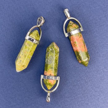 Přívěsek z heliotropu – šestiúhelník, 4 cm