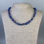 Náhrdelník z lazuritu, korálky 11×8 mm ±, 10×6 mm ±, délka 48 cm ±