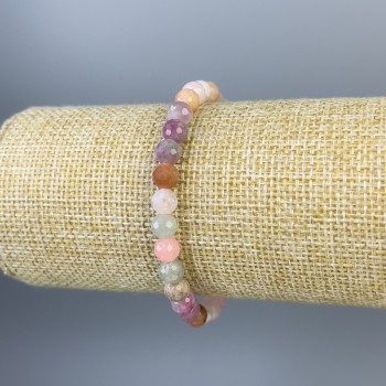 Бралет Жадеїт гранована кулька 6мм+-, довжина 18см+- стрейч