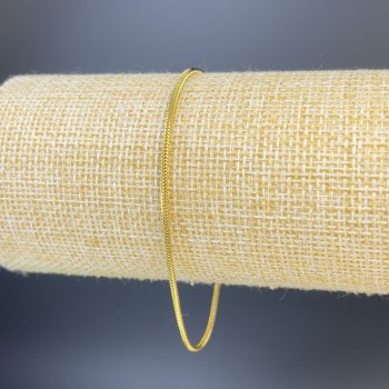 Náramek Xuping pozlacený 18K, délka 18–22 cm, tloušťka 1,6 mm