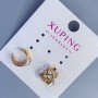 Dvojitý Kaf Xuping s vzorem 10×8 mm ± pozlacení 18K