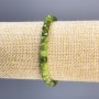 Náramek z jadeitu, broušené kubíky, průměr 5 mm, délka 18 cm, elastický