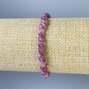 Браслет Турмалін галтівка, діаметр 6-8х6-8мм+-, довжина 18см+- стрейч